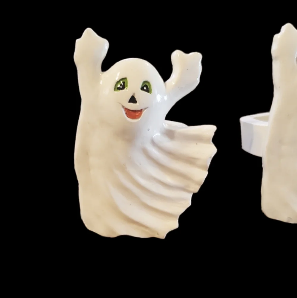 Vintage Halloween Ghost Napkin Rings - Picture 3 of 6